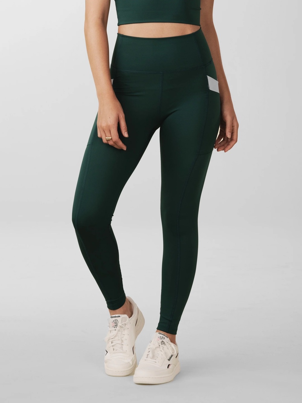 High-Rise Forest Green Performance Leggings